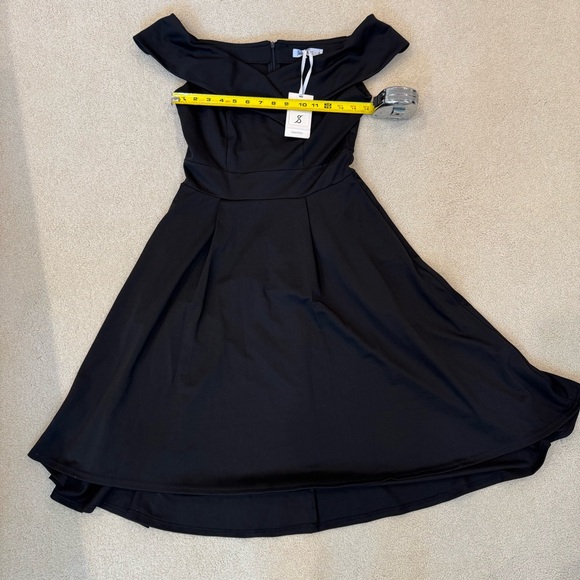 NWT Black cocktail fit and flare dress with pockets - Picture 10 of 10